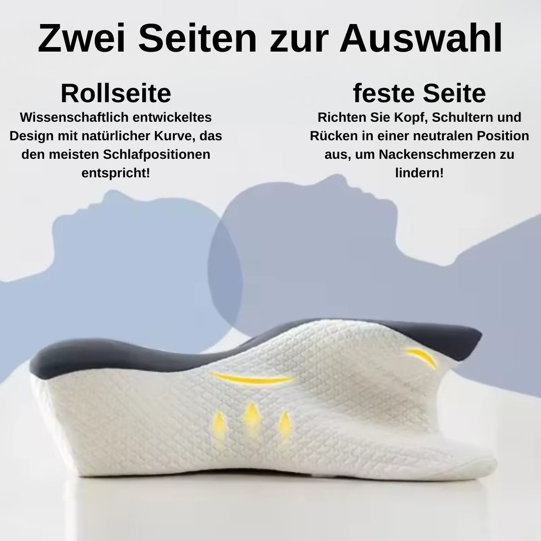 Orthopädisches Nackenkissen (60×40×12 cm) für erholsamen, tieferen Schlaf, Linderung von Verspannungen sowie verbesserte Haltung und Nackenbeweglichkeit