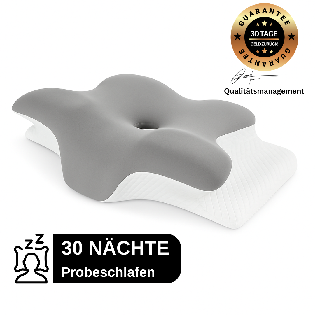 Orthopädisches Nackenkissen (60×40×12 cm) für erholsamen, tieferen Schlaf, Linderung von Verspannungen sowie verbesserte Haltung und Nackenbeweglichkeit